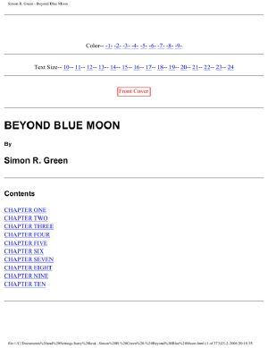 [Hawk & Fisher 07] • Beyond Blue Moon